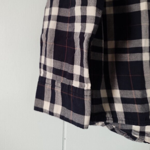 Zara Premium Denim Plaid Flannel Button Down Shirt - Picture 6 of 12